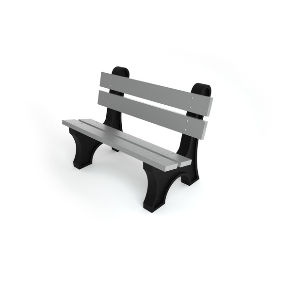 Gray 4' Colonial Bench